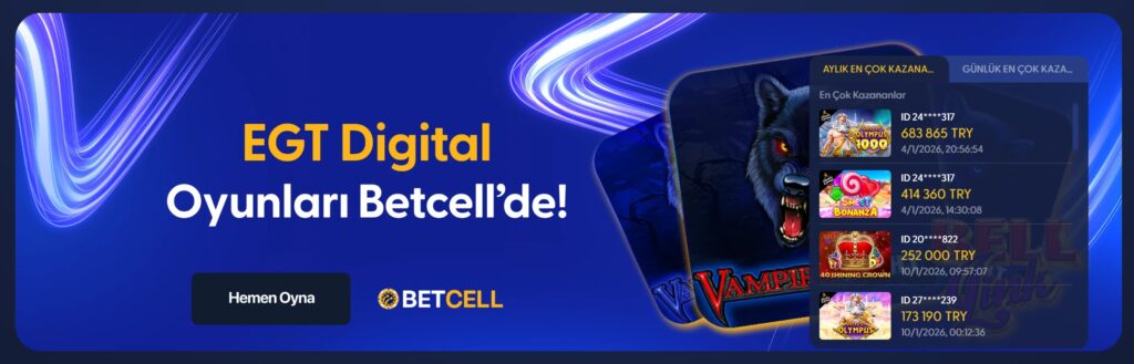 betcell casino bölümleri